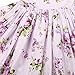 Flofallzique Girls Beach Floral Princess Dress with Rose Girl Kids Clothes（Purple） (3, Purple)