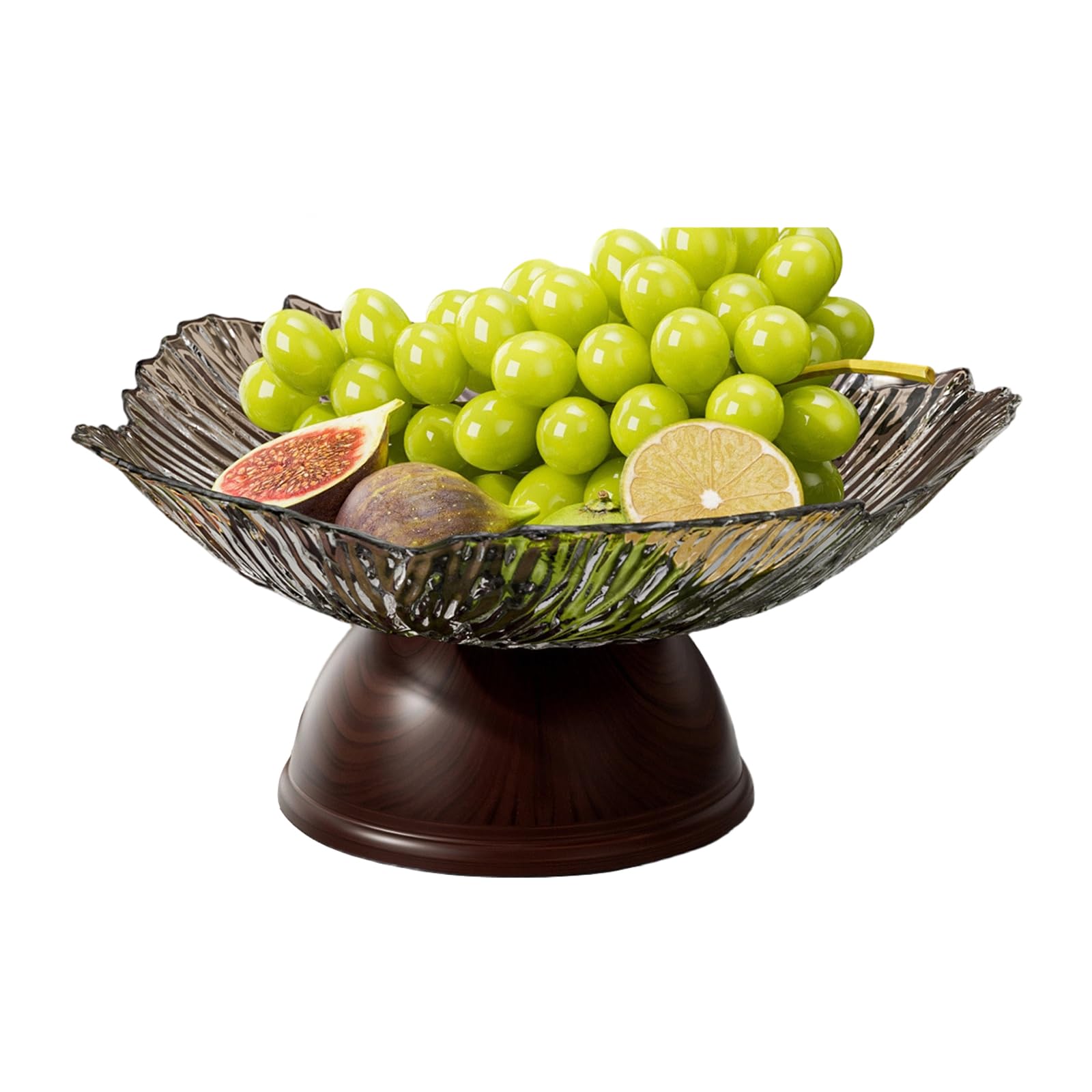 MALSSE Practical Elevated Tray Serving Featuring Stylish Color and Stable for Family Gatherings High Foot Fruit Tray