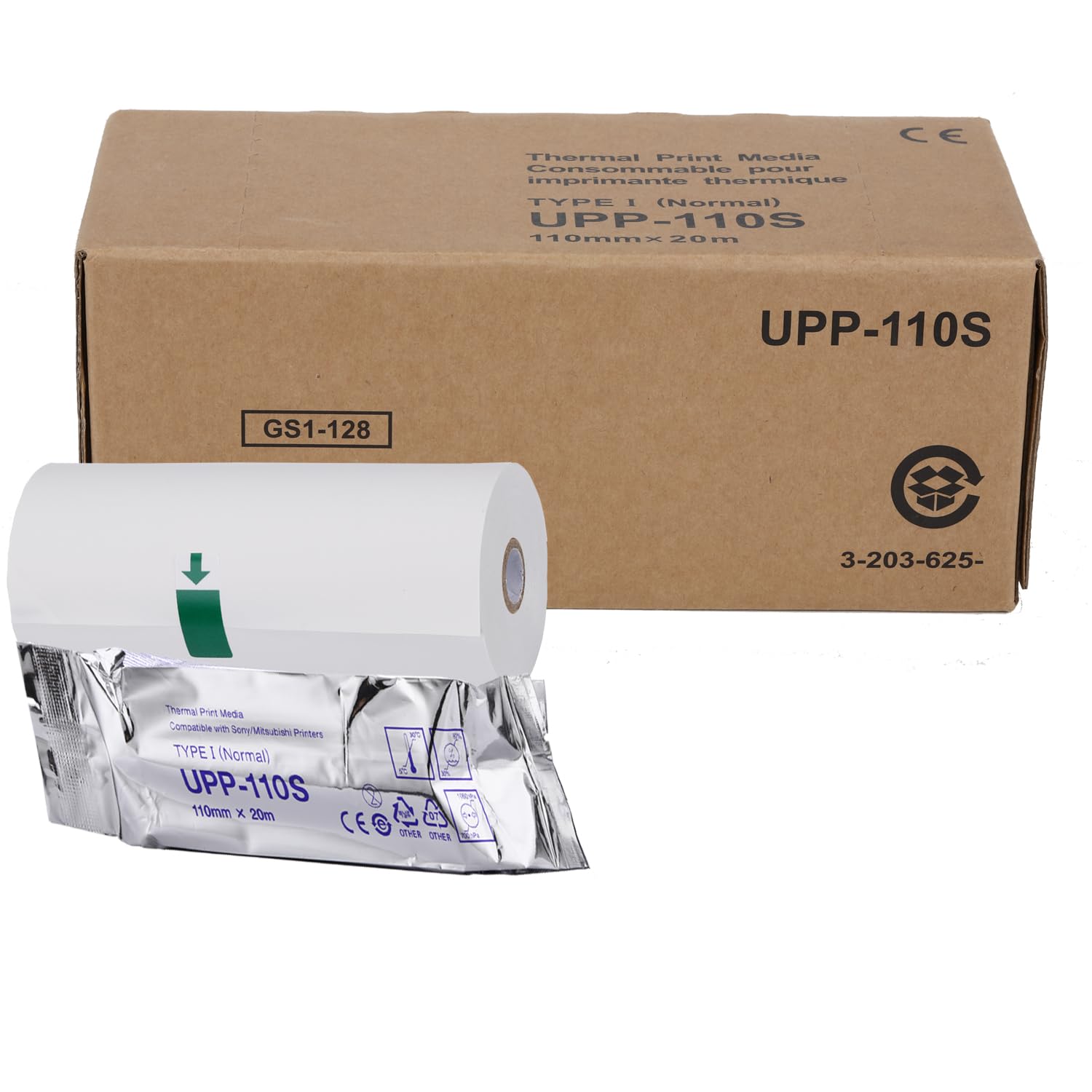 10Rolls UPP-110S Ultrasound Printing Paper, A6 Black and White Printers Type I