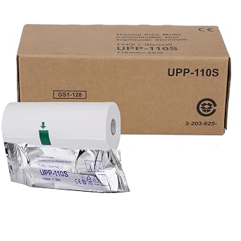 10Rolls UPP-110S Ultrasound Printing Paper, A6 Black and White Printers Type I