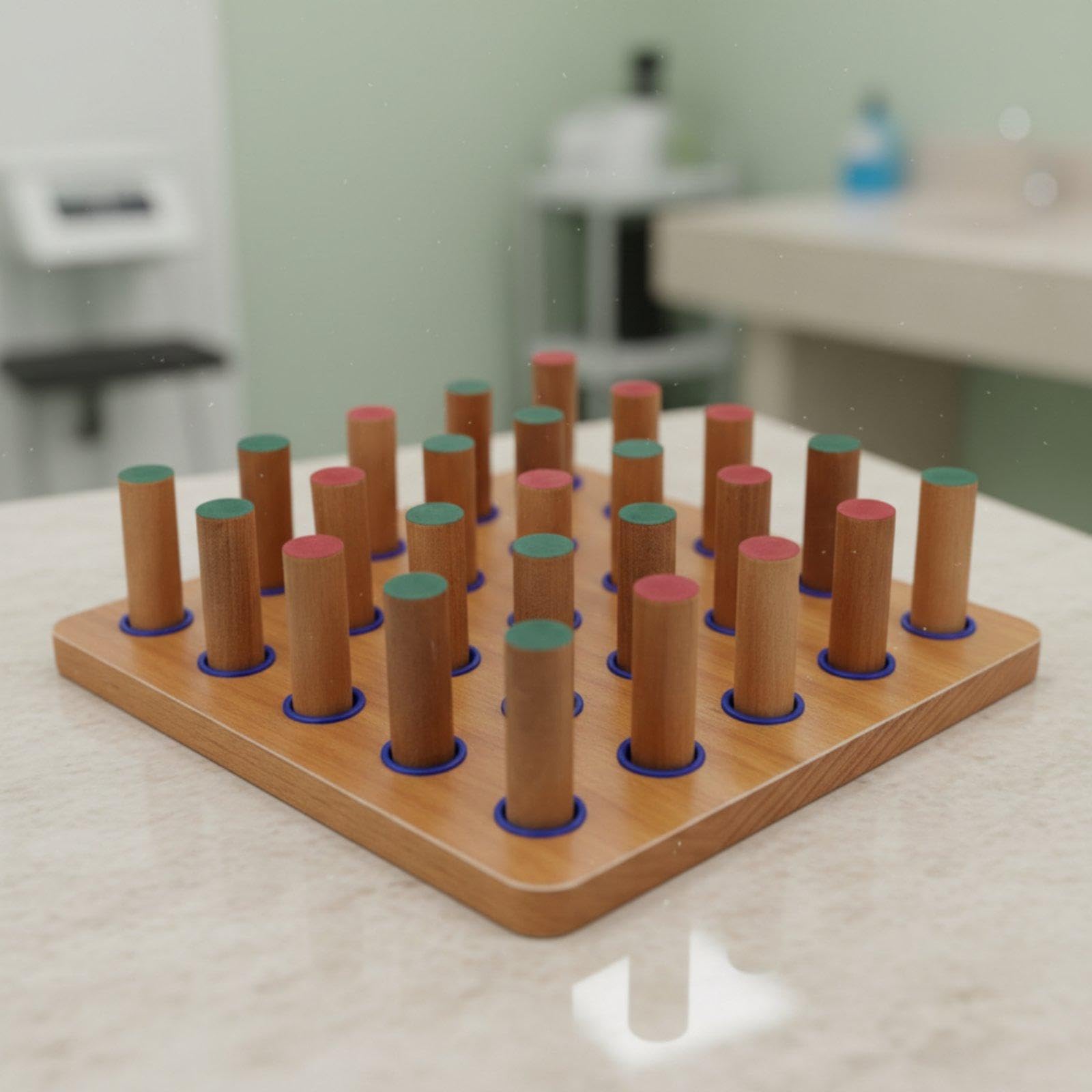 Hand Eye Coordination Board Stroke Recovery Finger Exercise Board 20 Pegs Rehabilitation Equipment for People Small | Balance Trainers | Fitness Equipment & Gear | Fitness Running & Yoga-image-19