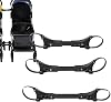 Twin Stroller Connector | Detachable Double Cart Connector Lightweight Double Stroller Adapter,Fits Umbrella Strollers for 2 Single Strollers to Double Strollers