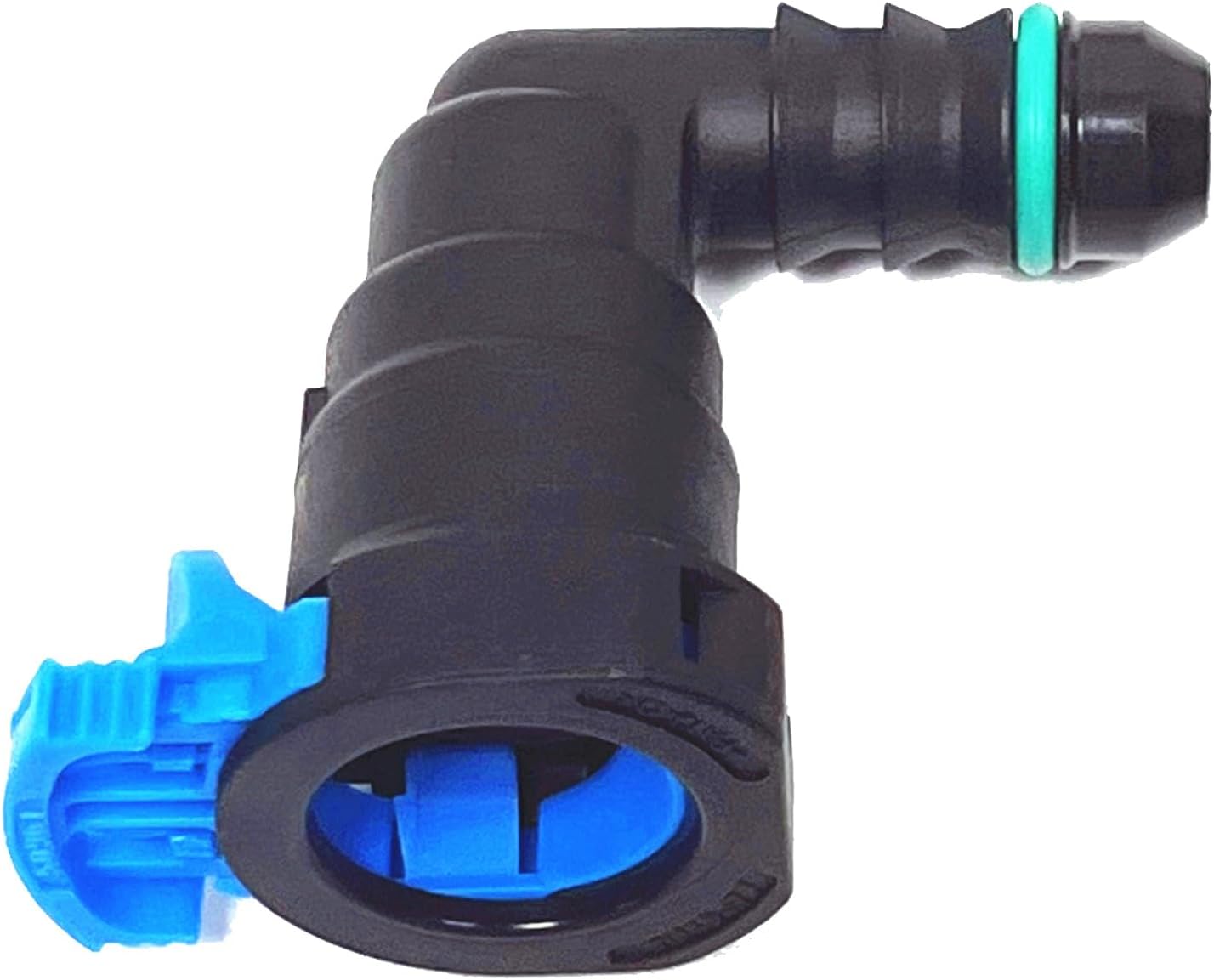 Fuel Filter Return Connector Clips,Fuel Line Quick Connector Fittings for Chevrolet,GMC,Ford,Jeep,Ram,Dodge,Chrysler,Buick,Cadillac,Adapts 5/16 inch Steel to 5/16 inch Nylon Tubing,90 Degree Bends