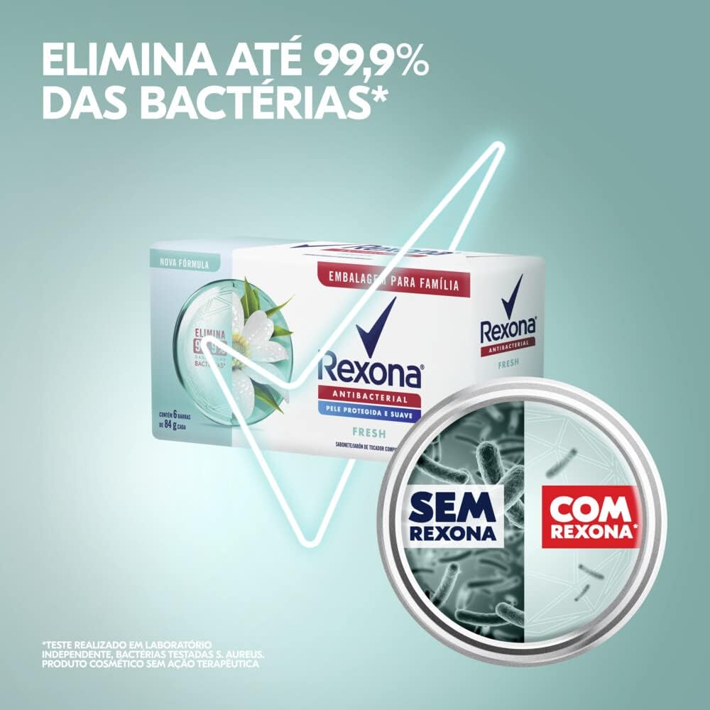 Rexona Sabonete Em Barra Fresh Pack 6 84G
