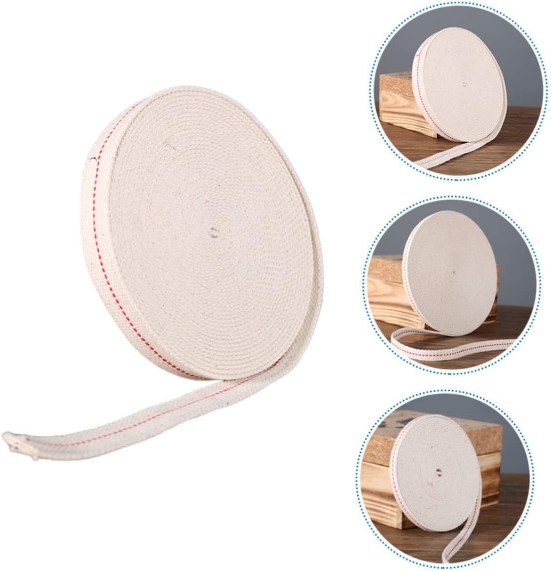 1 Roll Cotton Lamp Wick Replacement for Oil Lamp and Burner
