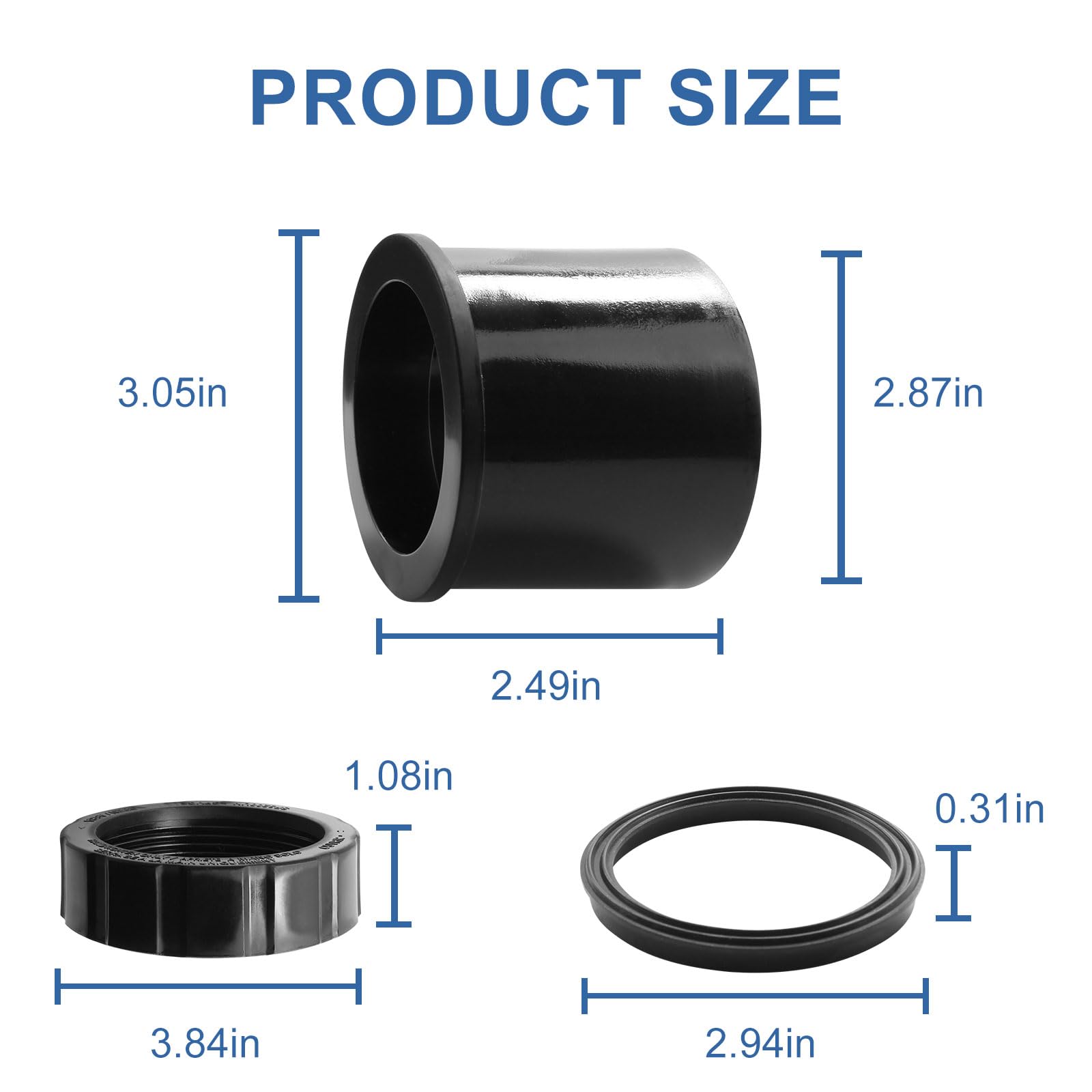 Kit de conectores de unión para bombas de piscina (paquete de 2) para Hayward Parts SPX3200UNKIT para Ecostar, Tristar, Northstar, EcoStar, filtro de cartucho SwimClear y los calentadores