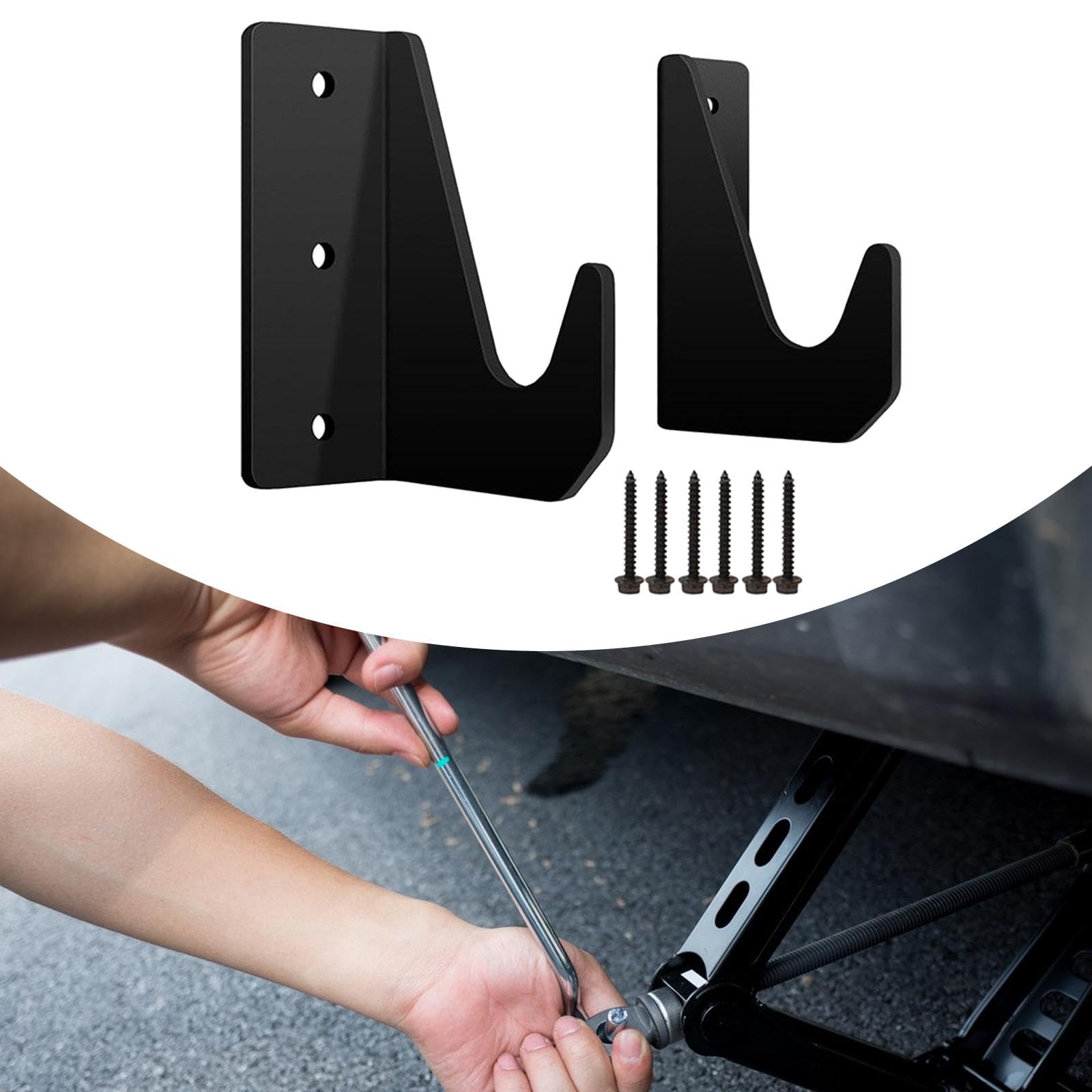 Jack Storage Rack Hydraulic Jack Stand Space Saving Workspace Tool Convenient Versatile Organization Wall Mounting Organizer