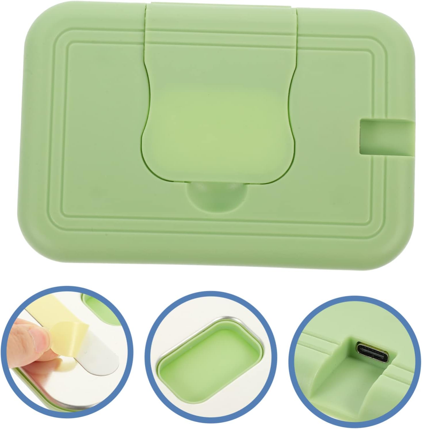 LIFKOME Portable Baby Wipe Warmer Even Heating Travel-Friendly Wet Tissue Heater for Newborns Hypoallergenic and Safe for Diaper Changing and On-the-Go Use