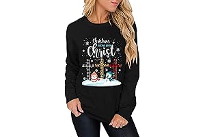 Women Christmas Raglan Tops