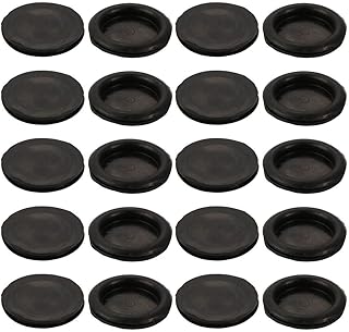 Tool parts 20pcs Wire Protective Grommets Black Rubber 60mm Dia Single Side Grommets