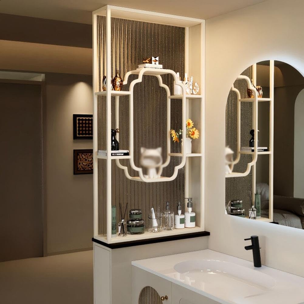 Paroi De Séparation Moderne,Paroi De Douche en Verre Translucide