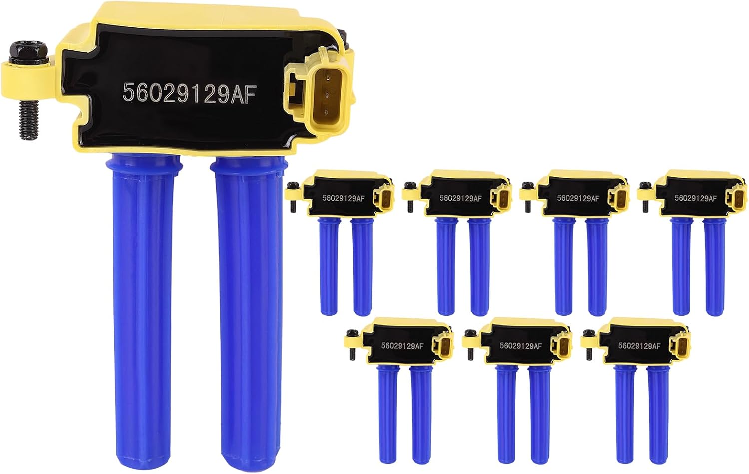 Ignition Coil Pack Replacement For Chry Dodge Ram Jeep 300 Aspen Challenger Durango Magnum Charger Commander Grand Cherokee 2005-2019 5.7L 6.1L 6.4L - Coil Packs Replace# UF504 C1526 Set of 8
