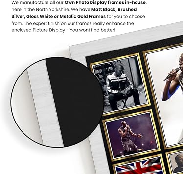 STORMZY Signed Autograph Photograph Display - Perfect for Hip Hop Fans, A4 Poster + Black Frame - Limited Edition Autograph Fan Gift – Collectible Memorabilia Merchandise
