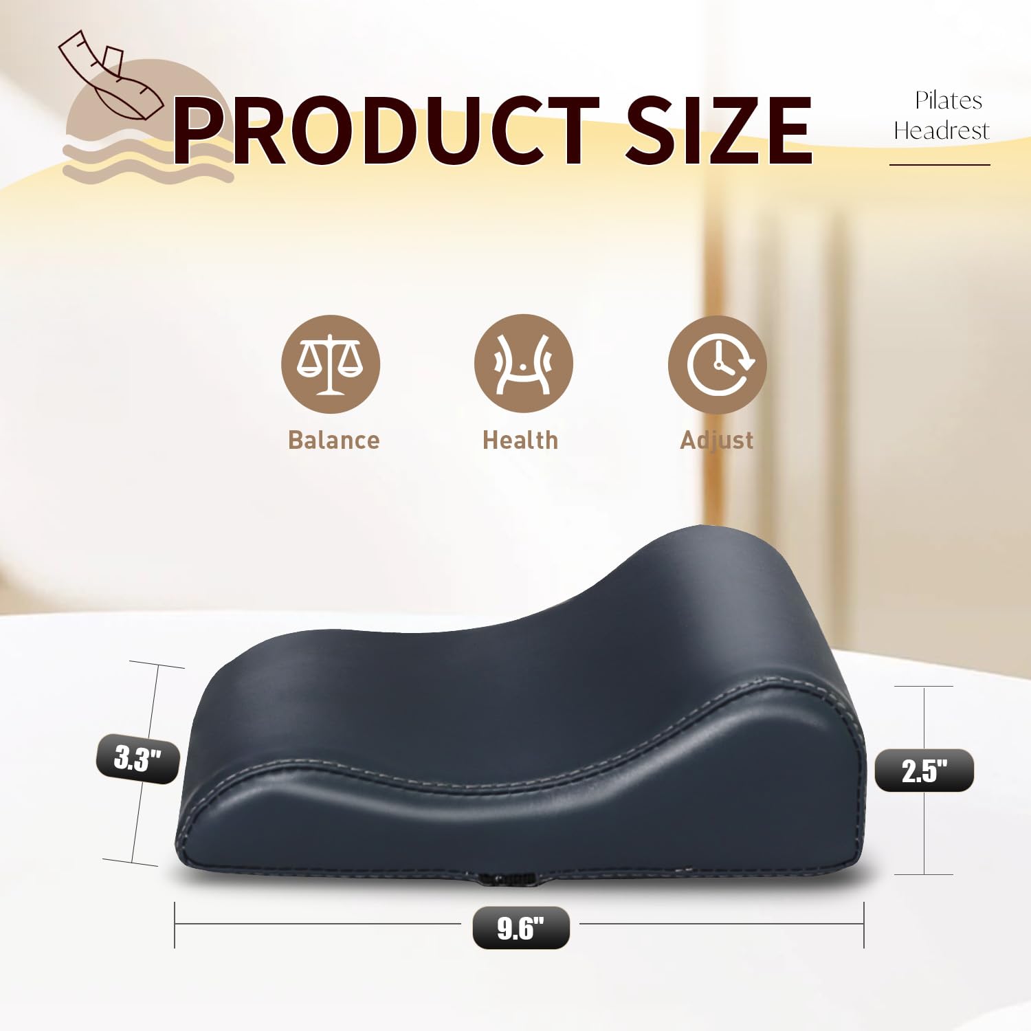 Faittd Pilates Reformer Head and Neck Support Pillow , Pilates Cushion Pillow, Pilates Reformer Accessories, Pilates Workout for Home Gym Workout