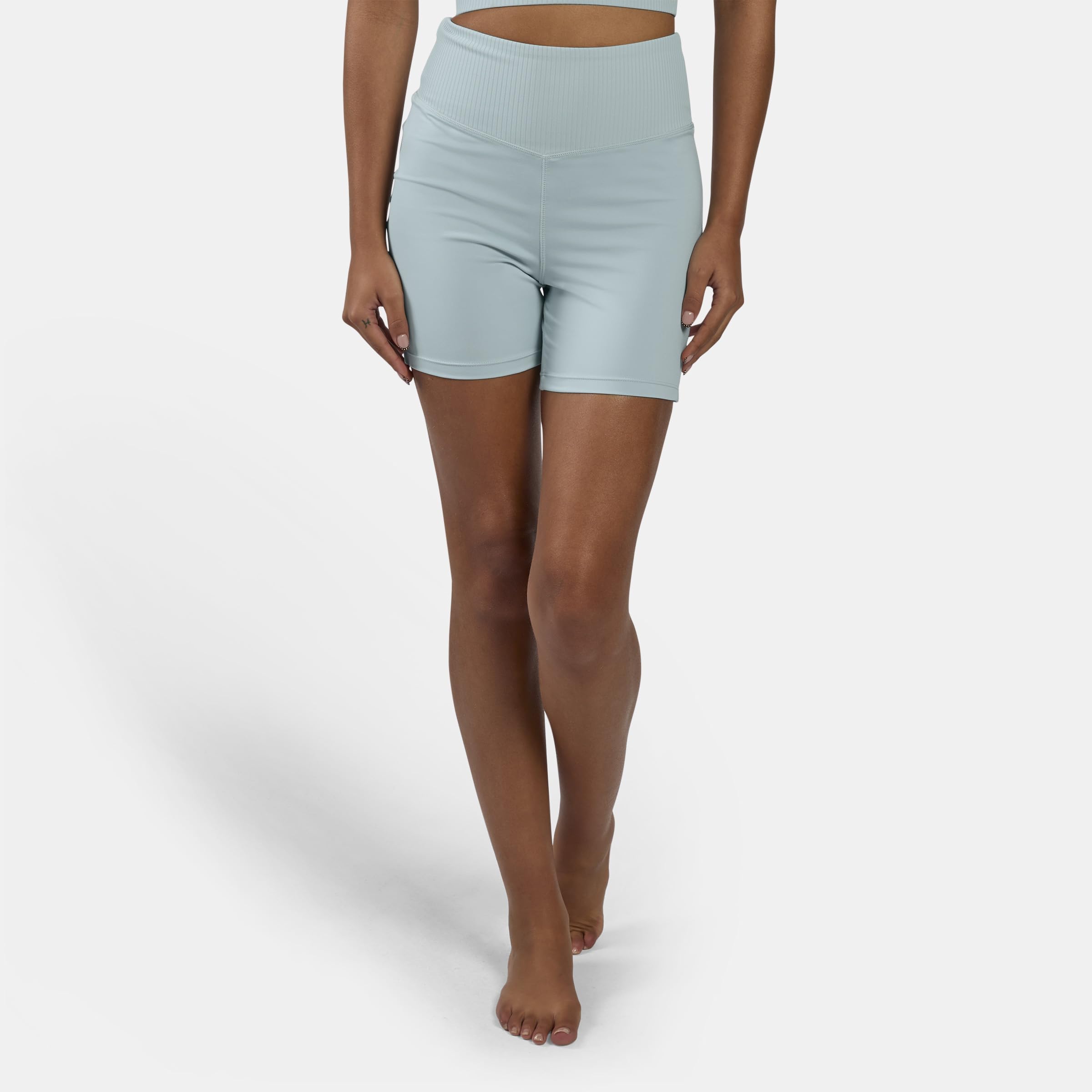 Reebok - Lux Peached Booty Shorts, : Ice Blue  2XL