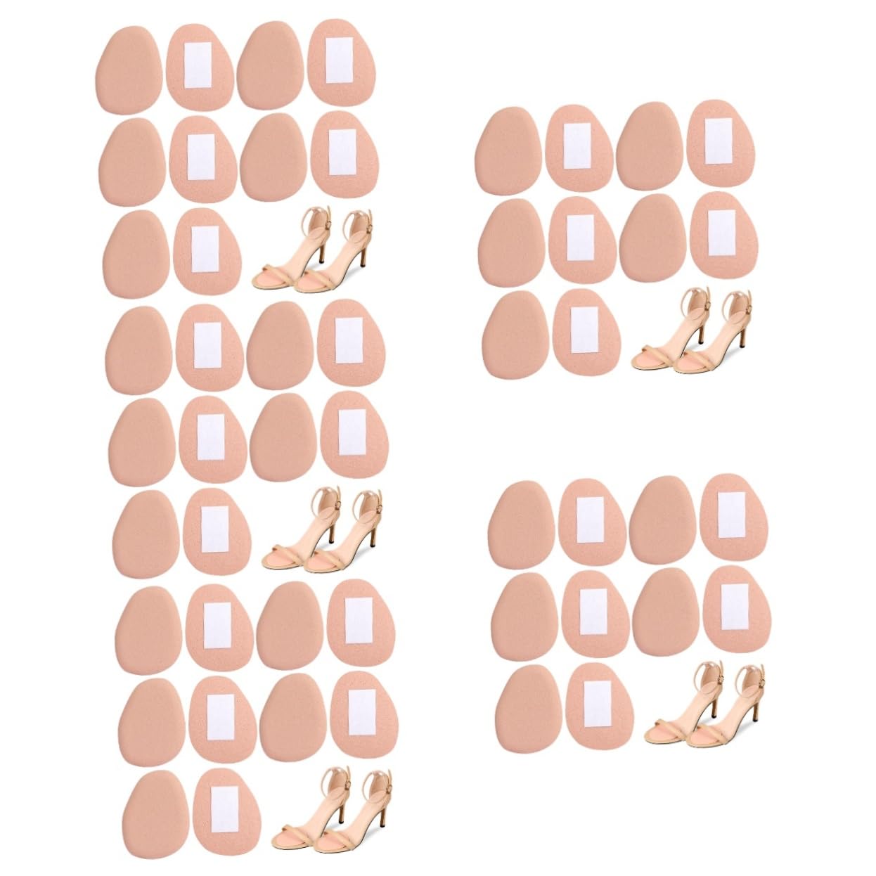 25paare Gel Vorfußpolster Für High Heels Atmungsaktive Selbstklebende Fußkissen Schmerzlinderung Und Rutschfestigkeit Für Stehen Und