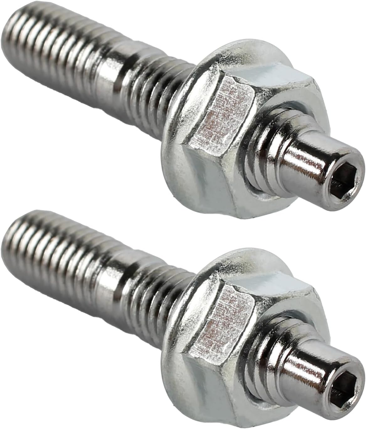 Heavy Duty Exhaust Head Pipe Stud Bolt Kits for Kawasaki Brute Force KFX700 Yamaha YF2450 Raptor Honda Suzuki LTR 45 TRX 450R (4pcs)