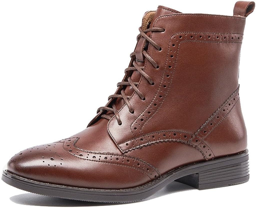 brown brogue boots womens