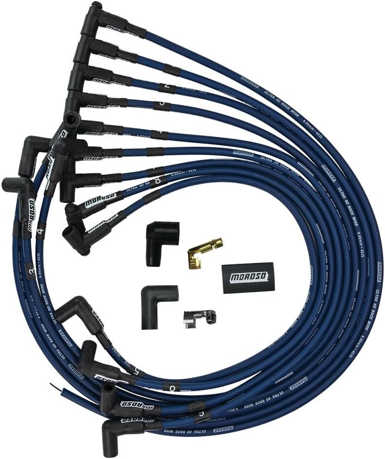 Moroso Wire Set, Ultra 40, Perf. SBC HEI, Blue 73666