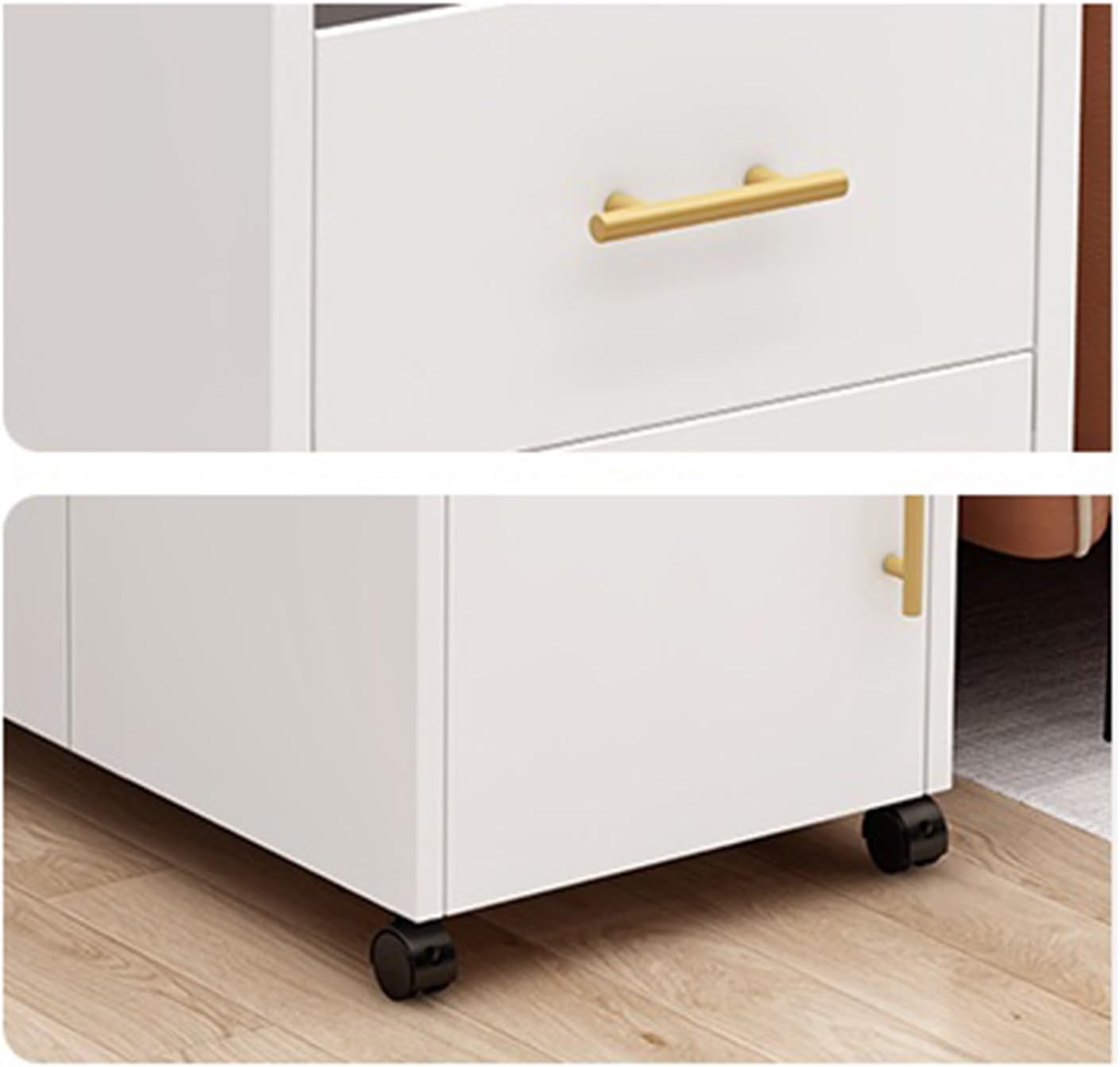 Sideboard Buffet Cabinet Living Room Rock Slab Sofa Sideboard Light Luxury Side Storage Table Fashion Corner Table Small Coffee Table Buffet Cabinet(White,80x40x75cm)