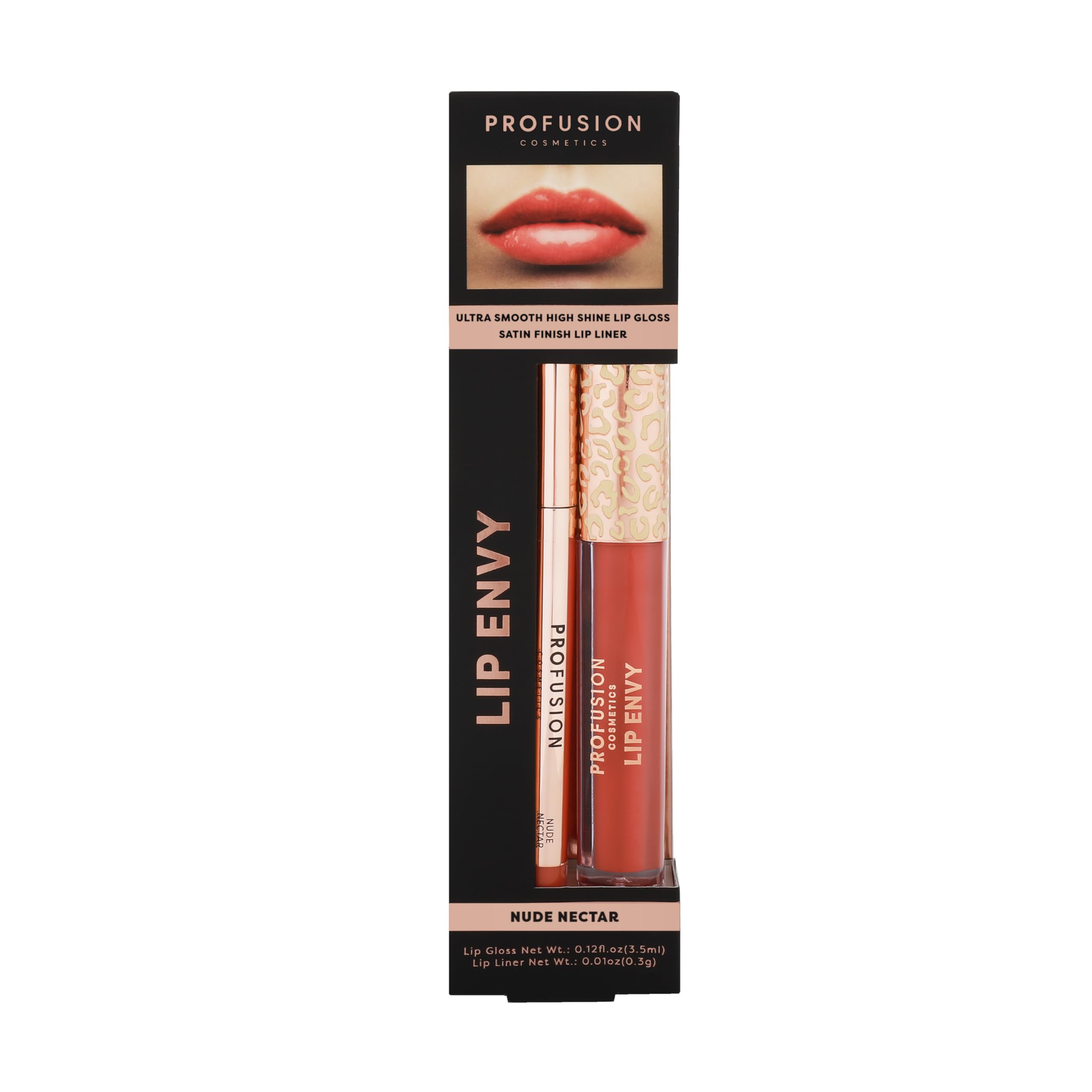 Profusion Cosmetics Gloss & + Lip Liner Red (High-Glossy)-picture-54