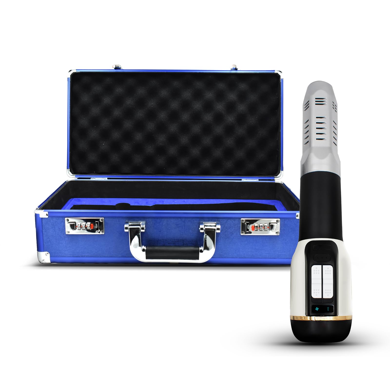 Generic Terahertz (THZ) Therapeutic Device, 2-Speed Temperature/Wind Speed / 3 Modes Adjustable, Therapeutic Wand to Promote Muscle Relaxation, Improve Sleep, Eliminate Fatigue/Joint Pain, White