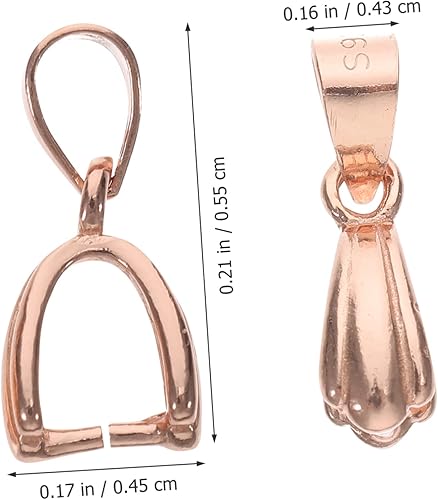 Miniatura 9 de EXCEART 4 piezas de clip colgante collar colgante colgante collar fabricación de arcilla colgante colgante hallazgos de fabricación de joyas