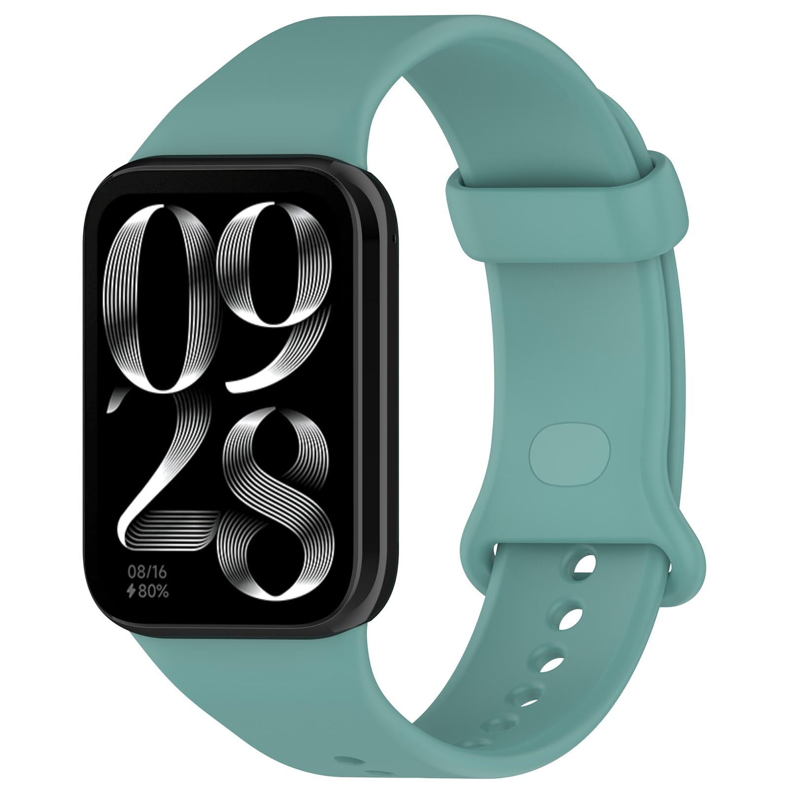Straps for Xiaomi Smart Band 9 Pro Active Watch Band, Adjustable Replacement Wristband Silicone Sport Band for Xiaomi Smart Band 9 Pro Smartwatch (Green)