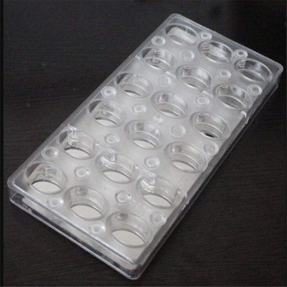 3D Magnetic Polycarbonate Chocolate Mold Candy Sugarcraft Kitchen Transparent DIY Mould Tool (Oval)