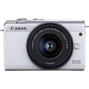 Canon EOS M200 Compact Mirrorless Digital Vlogging Camera with EF-M 15-45mm Lens, Vertical 4K Video Support, 3.0-inch Touch Panel LCD, Built-in Wi-Fi, and Bluetooth Technology, Black