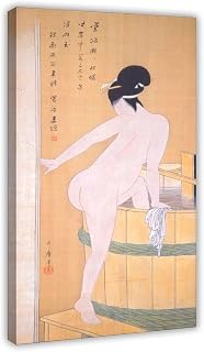 YFET Kitagawa Utamaro - Erotic Japanese Bath Shunga Poster Canvas Poster Wall Art Decor Print Picture Paintings for Living Room Bedroom Decoration Frame 16x24inch