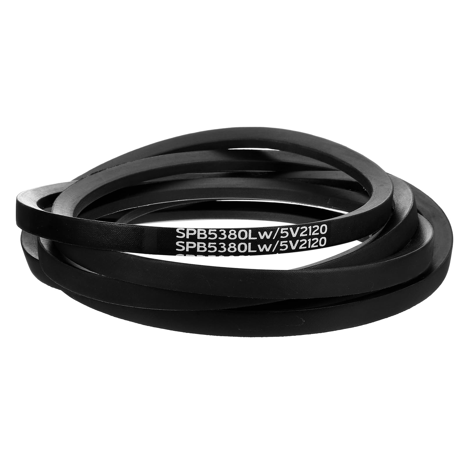 QUARKZMAN Cinghia trapezoidale 5V2120, Cinghia in Gomma Classica Avvolta 212" Circonferenza Esterna x 0.62" Larghezza x 0.53" Altezza per Attrezzature Industriali, Nera