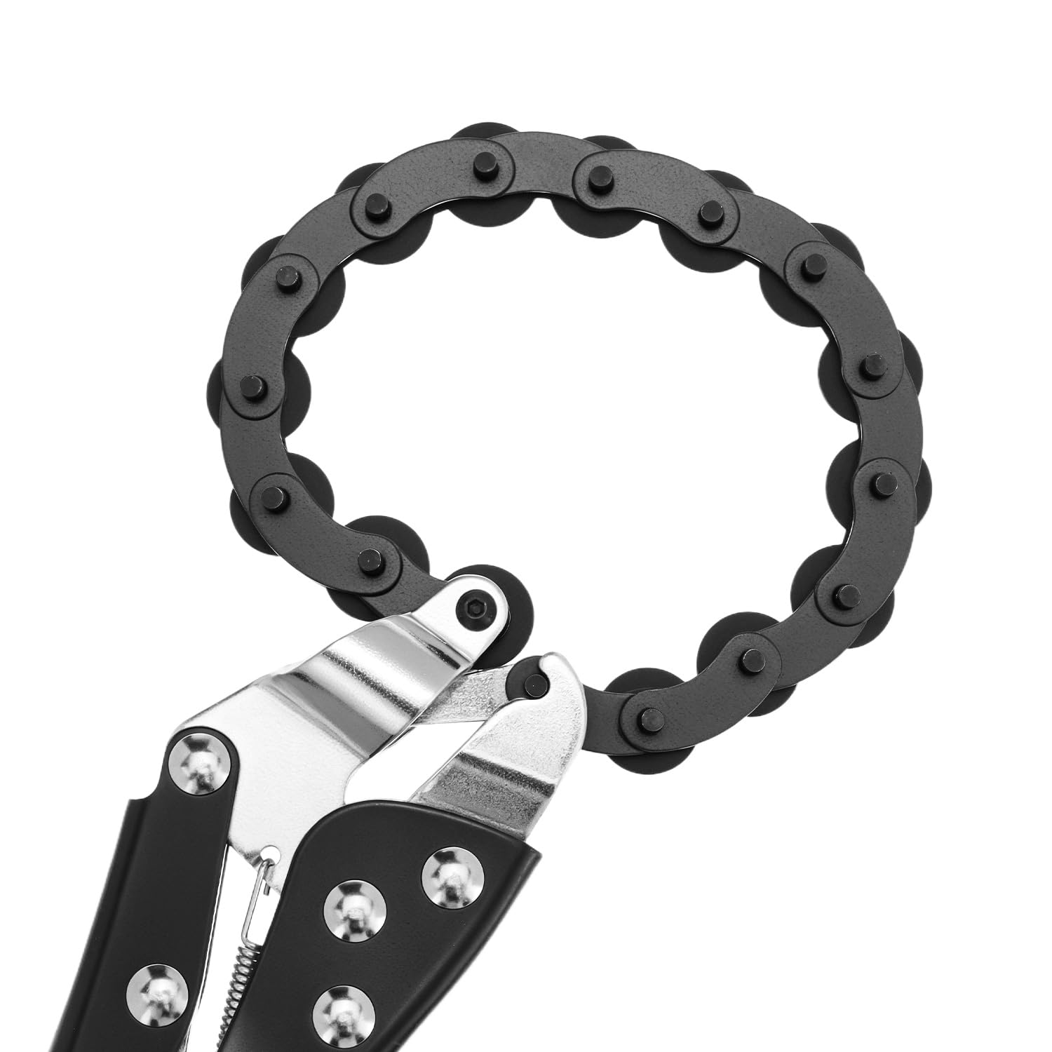 QWORK® Obcinak do łańcucha wydechowego, obcinak do łańcucha, do cięcia rur wydechowych i wydechowych, do miedzi, PVC, aluminium