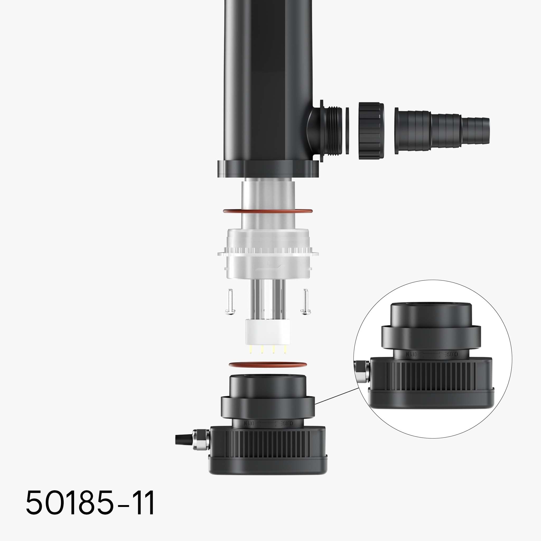 Część zamienna SunSun do odstojnika CUV-336 - jednostka łącząca - do filtrów stawowych, lamp UV, akcesoriów do odstojnika UVC