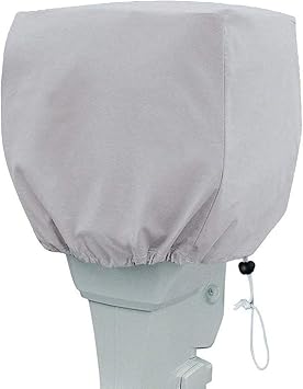 LDIW Outboard Motor Cover,Outboard Boat Engine Cover 600D Oxford Fabric Waterproof Boat Motor Covers, Light Gray,1530HP56 * 30 * 40cm