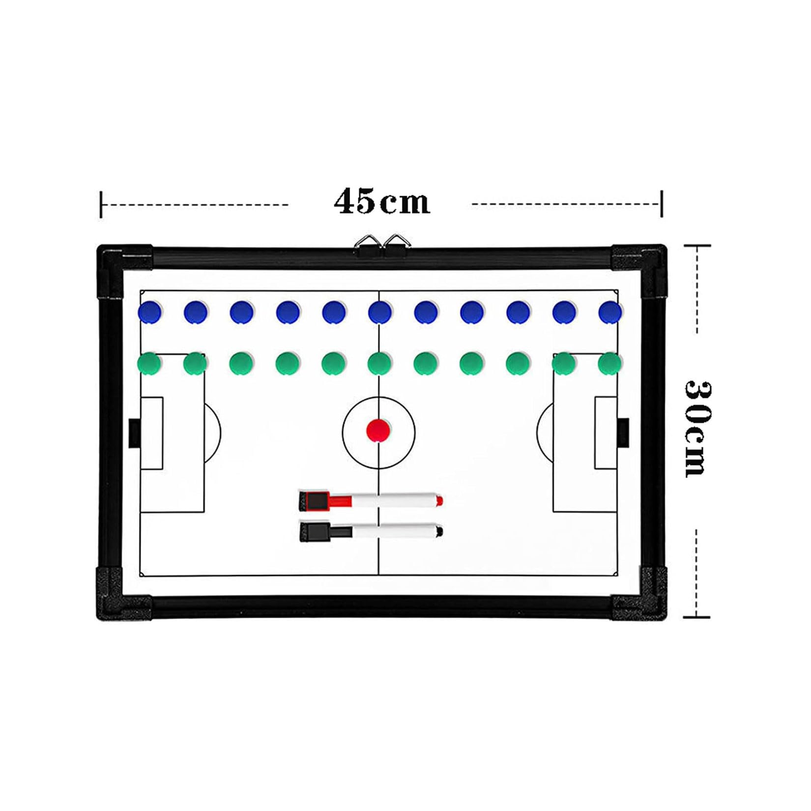 Zwischenablage Board Football Coach Board Tragbare Fußball magnetische Taktische Trainingshilfen Geeignet für Trainingsführungsvereinbarungen Taktisches Brett