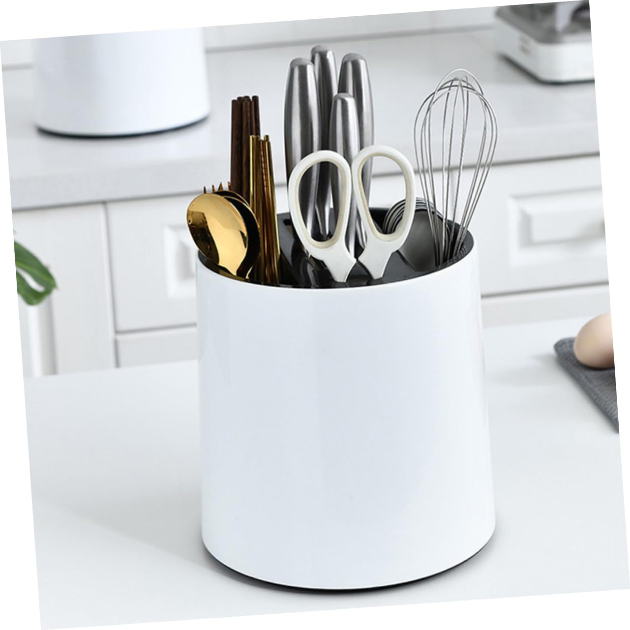 LABRIMP Rotating Kitchen Knife Storage Rack Cutlery Organizer Utensil Holders for Kitchen
