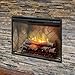 Dimplex Revillusion® 36 Inch Built-in Electric Firebox - Herringbone Brick Background - Includes Realistic Faux Logset, Front Glass Panel, Firebox, and Plug Kit