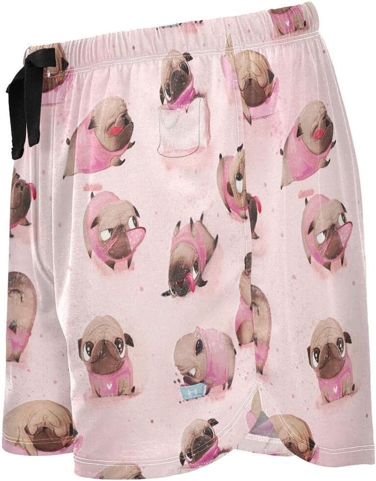 vvfelixl Sleep Shorts for Women Unusual Cartoon Sheeps Pajama Shorts with Pockets Womens Pj Bottoms S - Image 4