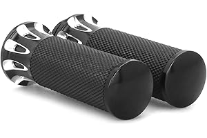 CNC Edge Cut Motorcycle Handlebar Grips for Street Glide