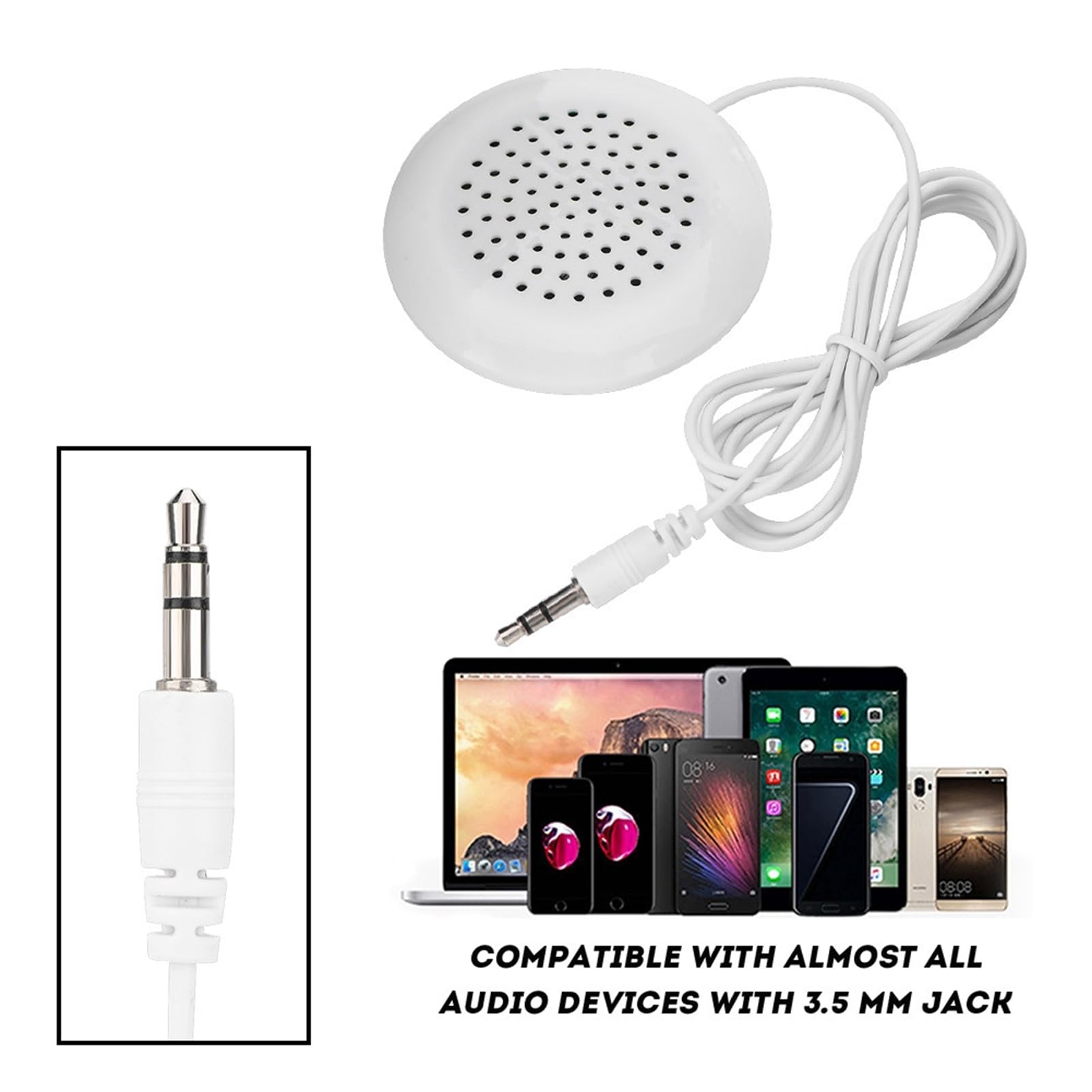 Brrnoo FAI DA TE Cuscino Altoparlante, Mini Altoparlante FAI DA TE 3.5mm Mini Musica Cuscino Altoparlante MP3 Telefono Stereo Speaker per Touch CD Portatile