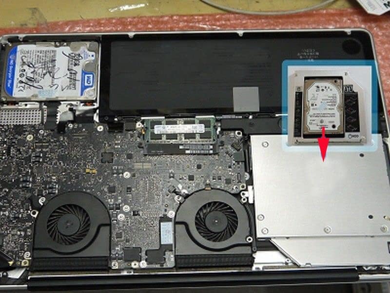 Miniatura 7 de 2 SATA HDD SSD Disco Duro DVD CD ROM Óptico SuperDrive Caddy Marco para Unibody MacBook MacBook Pro 13 15 17 Early Mid Finales de 2008 2009 2010