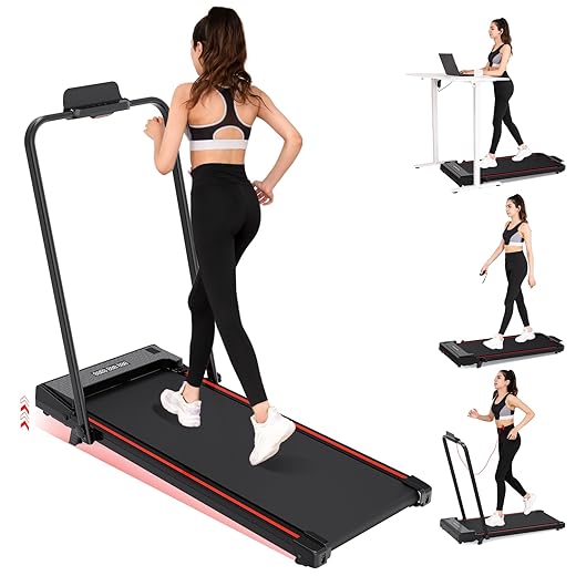 CITYSPORTS Electric Treadmill for Home – Black/Red