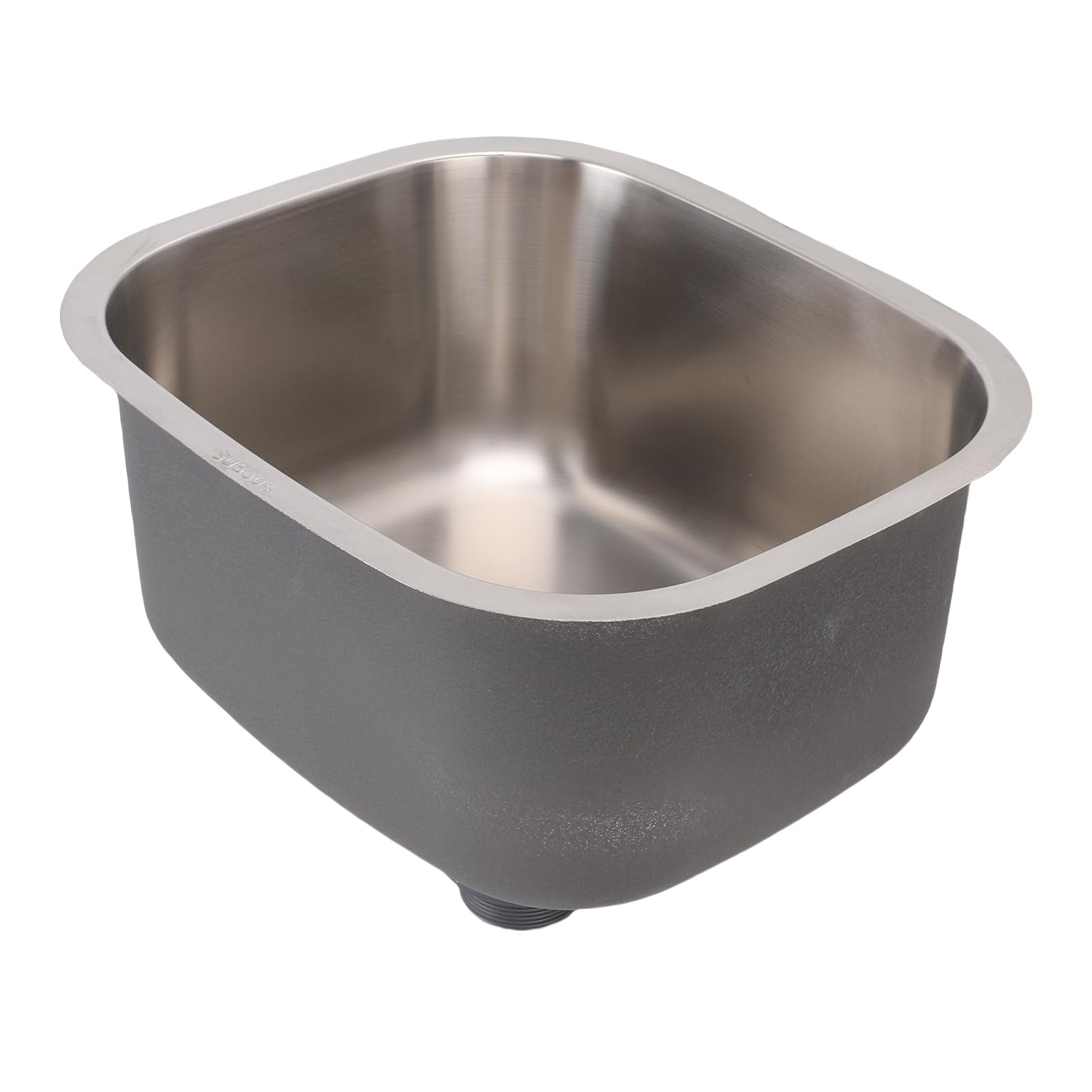 Lavello da a Vasca Singola, Lavabo Sottopiano in Acciaio Inossidabile 304 con Design Integrato, Ideale per, Bar, Bagno