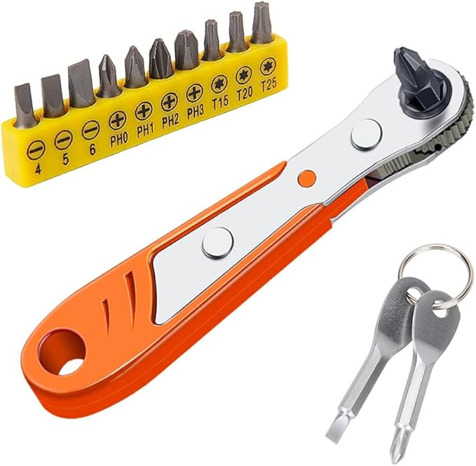 Right Angle Screwdriver Offset 90 Degree Ratcheting Screwdriver Set Hex