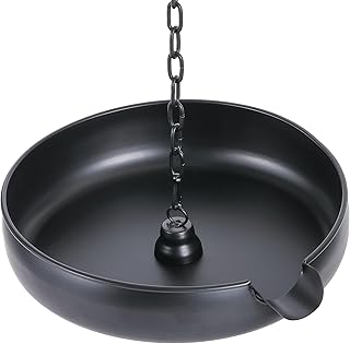 Rain Chain Anchoring Basin, Metal Bowl for Rain Chain Downspout Gutters,...