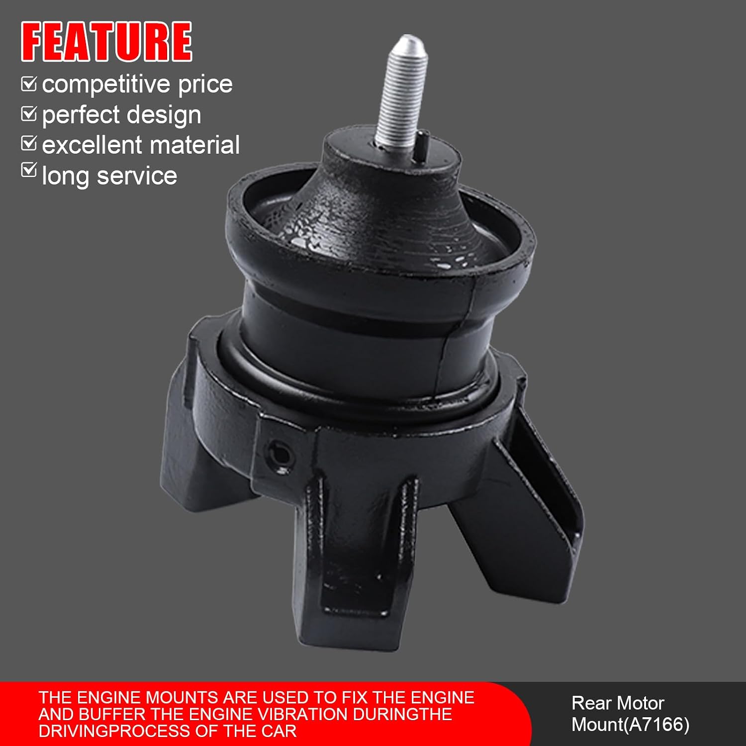 4Pcs Engine Motor Trans Mount Kit Fit for Hyundai Santa Fe 2007-2009 3.3L