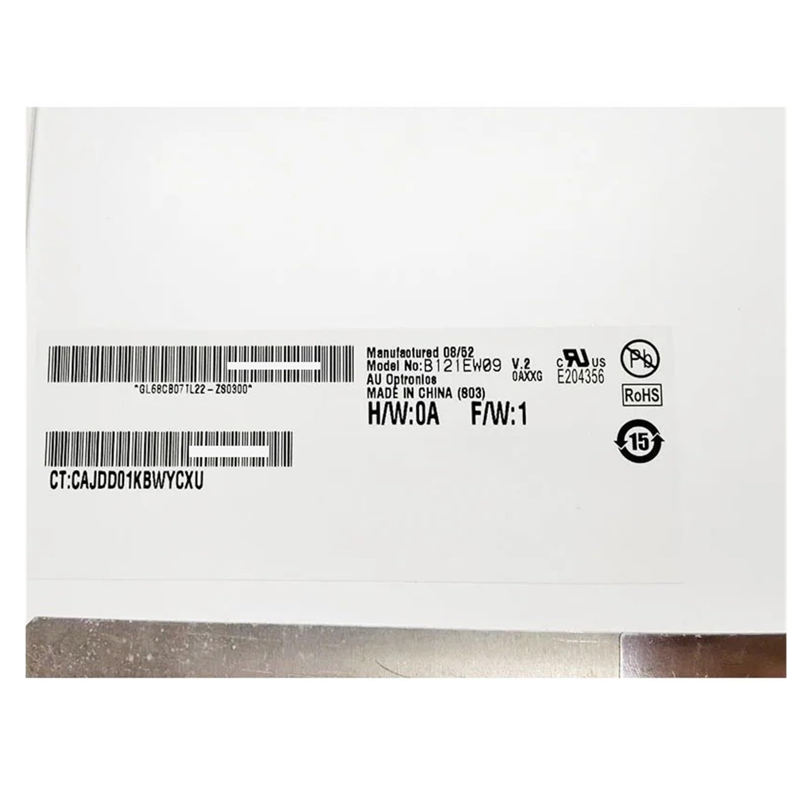 12.1 '' LTN121AT06 B121EW09 V.2 V3, Compatible for HP, DV2 écran LCD Tour 1280x800 40 Broches