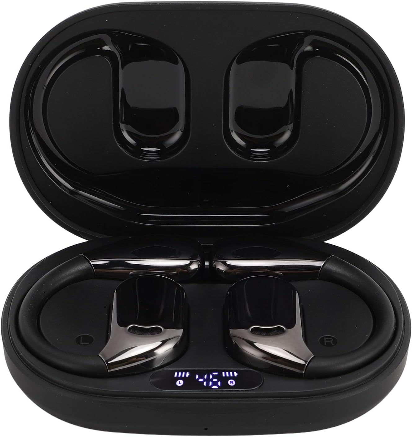 Earphone M75 M75 Translation Earphone Bluetooth 5.49-144 Languages Translator Earbuds for Android Device - Active Noise Cancellation - Multifunctional with Touch Control - 3-4 (Black)