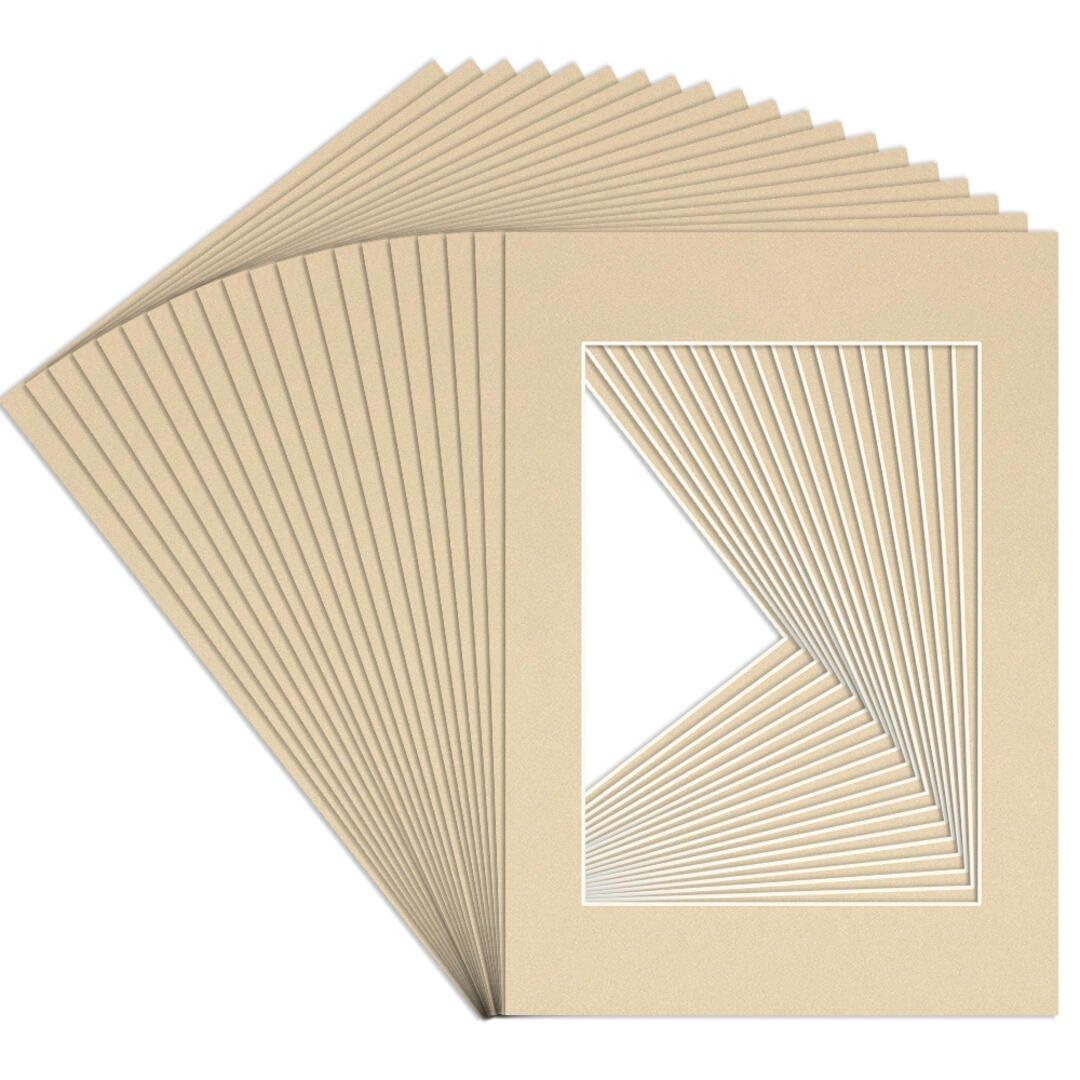 Procut Global A6 Ivory Picture Mounts to Fit A7 Aperture - Precision Cut Cardboard Photo Mount - Ideal for Frames, Prints, Artwork & Certificates - Sizes & Colours Available - 20 Pack โ image 1